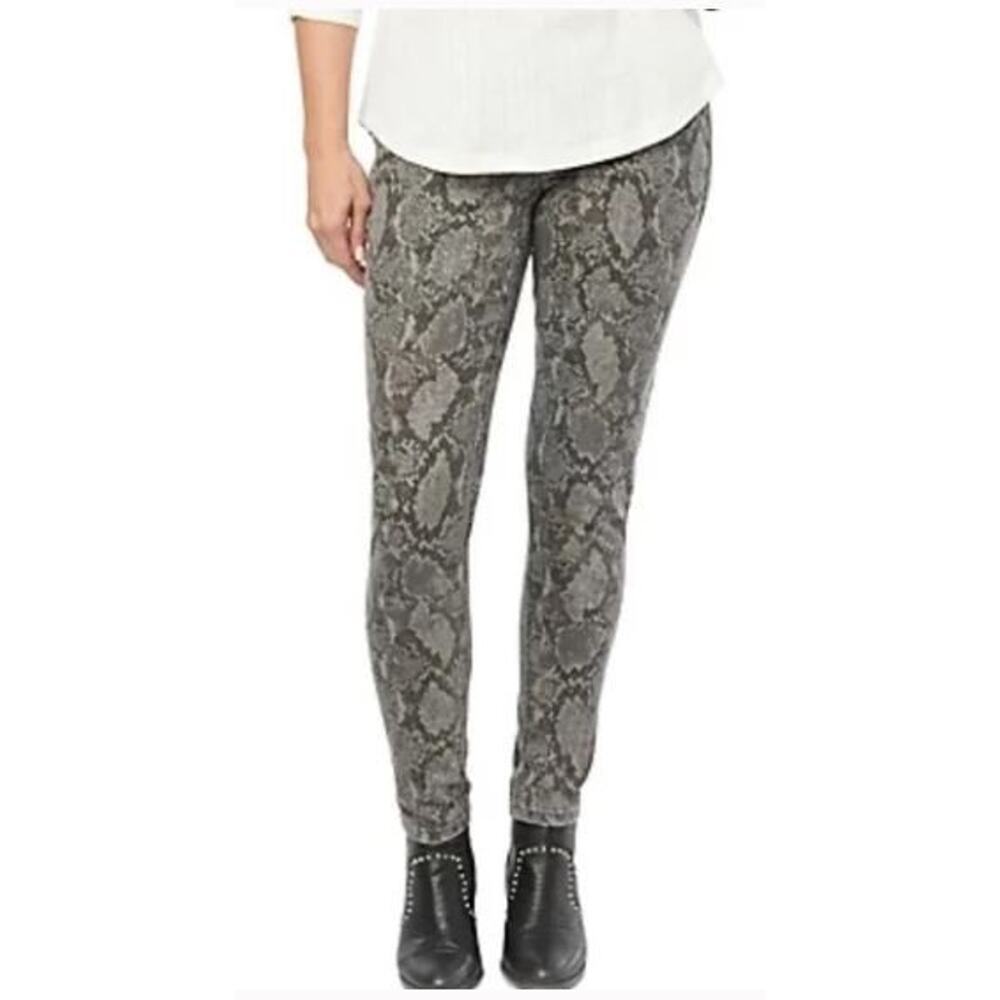 Democracy AB Technology Snakeskin Jeggings Plus 20W High Rise NWT